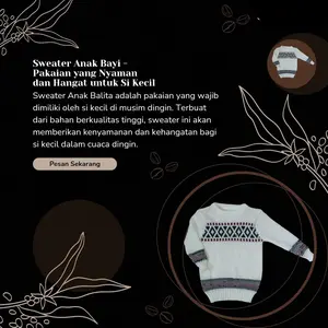 sweater  rajut anak usia 0-3 tahun