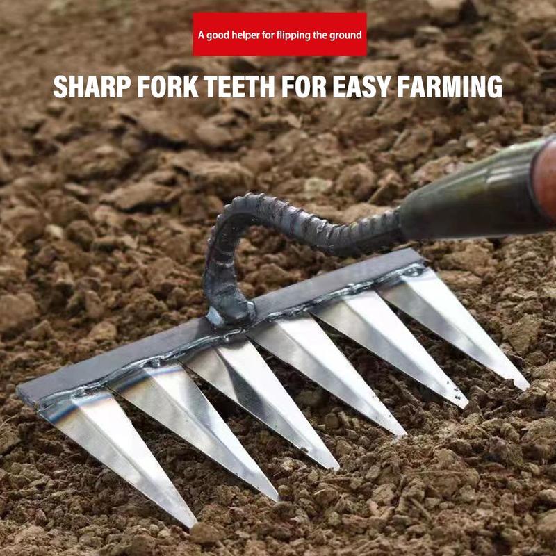 Product Introduction of Garden Weeding Rake Garden Hoe Weeding Handheld Garden Planting Hoe Rake Farm Garden Z7L3 28