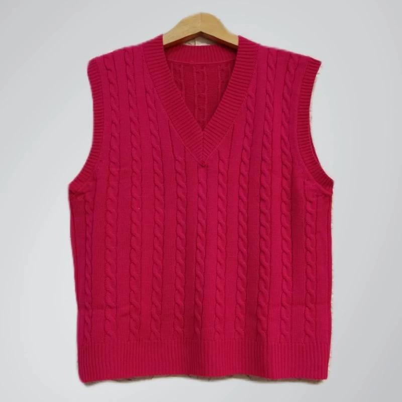 Product Introduction of azura rompi rajut cewek cowok V-Neck Santai 6