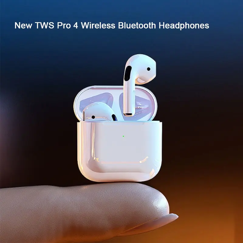 Upgraded Inpods Pro 4 Bluetooth Wireless Earbuds with Touch Control, Microphone, and Noise Reduction - Perfect for Music and Calls Android Audio Headphone