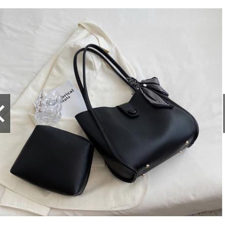 Tas tote bag wanita | Tas kuliah Wanita | Tas Wanita Murah Korea Cewek Totebag Kulit Perempuan cuci kering 【coklat】 tas selempang & bahu 3