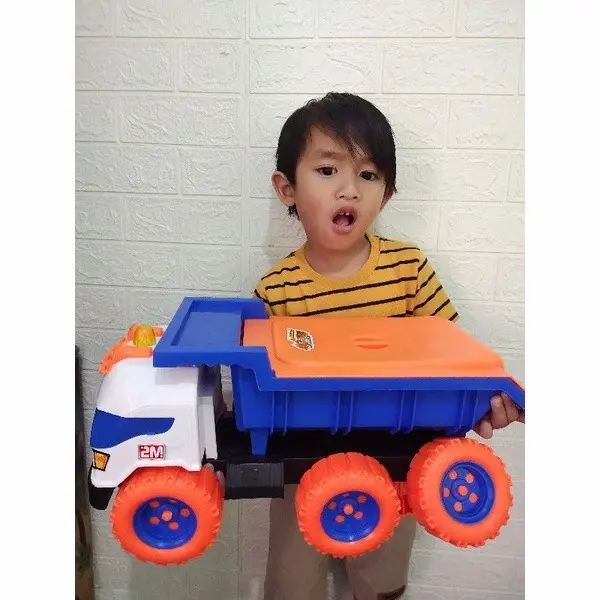 Toman Project Mainan Truck Dump Muatan Pasir Besar Murah - Mobilan Truck Tunggang - Model D 0