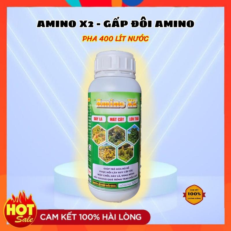 [Hưng Farm] Amino X2 - Gấp Đôi Amino Giúp Cây Trồng Xanh Mướt, Dày Lá, Mập Bông, Xanh Gai