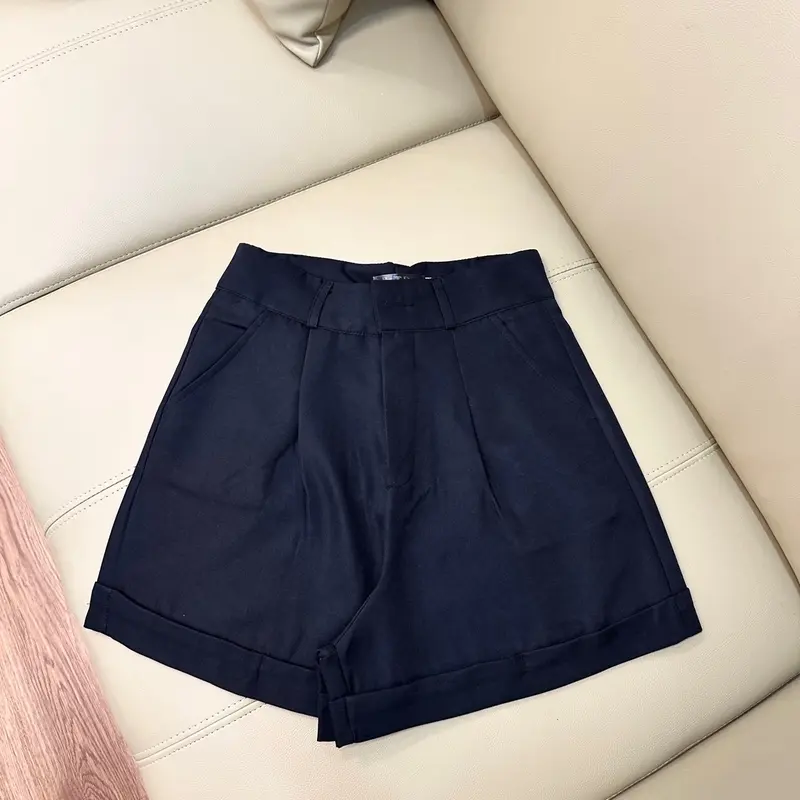 [Xa kho le size]Quần short nữ gập gấu cạp cap hách dáng 2