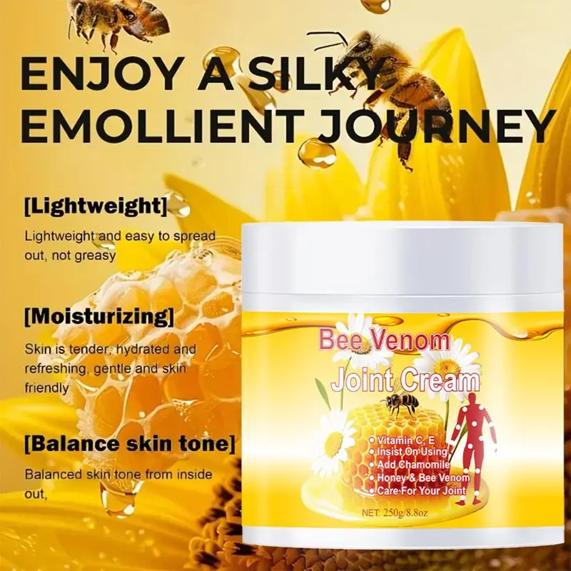Bee Venom Joint Cream, 1 Box Moisturizing Body Cream, Hydrating and Soft Skin, Suitable for All Skin Types 6