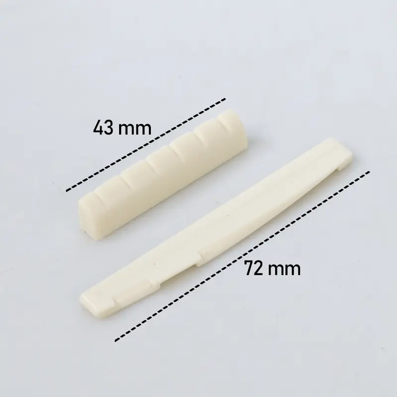 Bridge Pins Saddle Senar Nut Gitar Akustik - A009 - Beige Plastik 3