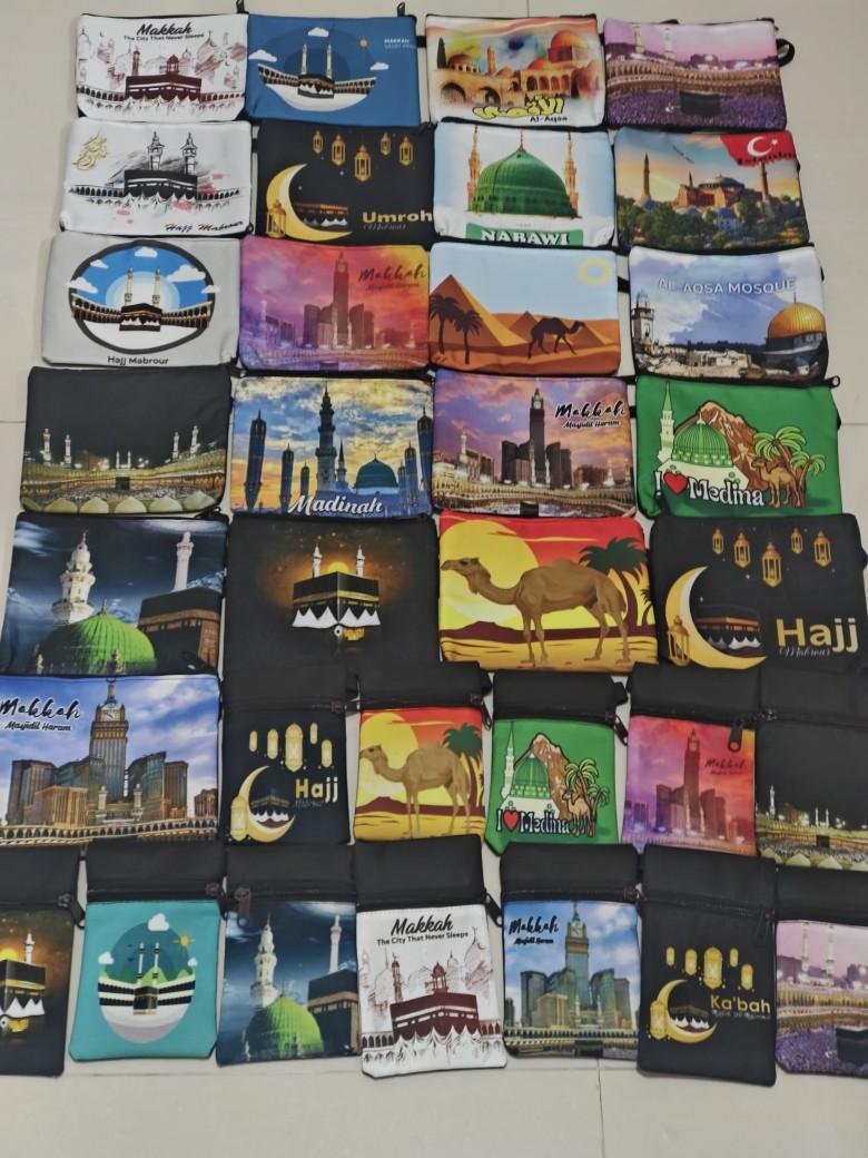 Product Introduction of 12pcs - Dompet Printing Oleh Oleh Haji Umroh Kanvas 6
