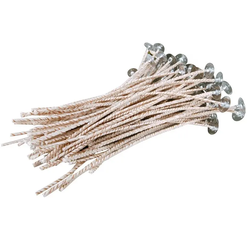 #Ready Stock# 10pcs (8.5cm-22cm) ECOs Series Candle Wick With Metal Sustainer Smokeless Wick For Scented Candle Making