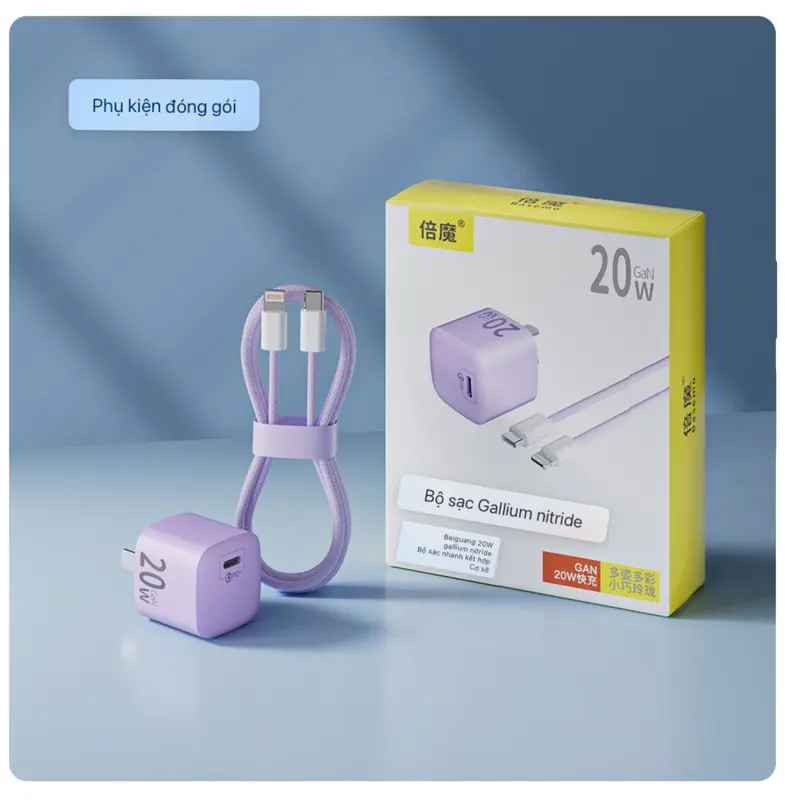 Bộ Sạc Nhanh 20w Cao Cấp [CỦ SẠC NHANH 20W + CÁP SẠC BỌC DÙ] An Toàn Chắc Chắn Sạc Nhanh Cho Các Dòng Táo 8 Plus - 15 Pro.Max 3