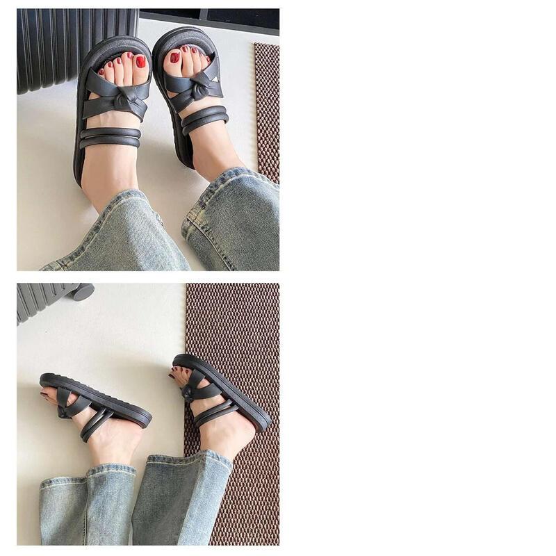 Product Introduction of New Fashionable Versatile Women's Slippers Summer Outer Wear Thick Bottom Anti-Slip PVC Slip-On Sandals From China mary  janes  shoes mules 19