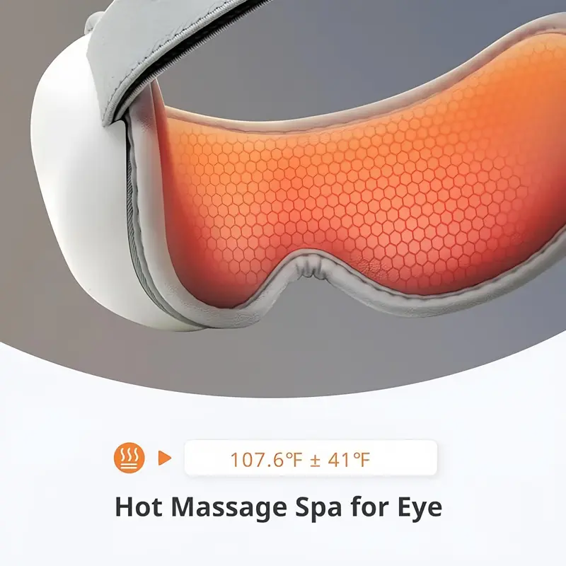 Foldable Eye Massager, 1 Count Bluetooth-compatible Eye Massage Tool with Heat & Vibration, Professional Eye Care Instrument for Women & Men 6