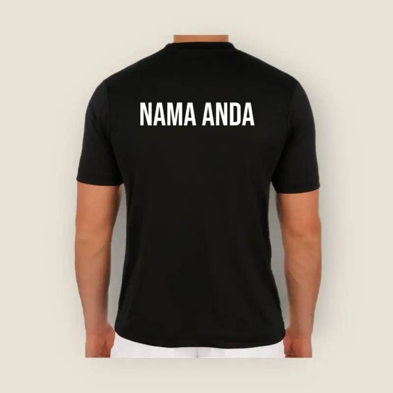 TAMBAH NAMA DAN NOPUNG DENGAN SABLON POLYFLEX / SABLON STRIKA / SABLON STICKER / NAMESET CUSTOM NAMA SAJA Uniseks Baju Sport 6