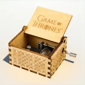 [COD] Kotak Musik Antik Wooden Music Box Engraving Kayu Koleksi Hadiah Ulang Tahun Birthday Unik Mini Garansi 1 Tahun