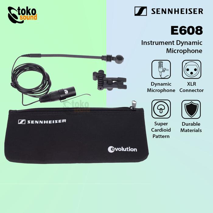 Gambar Sennheiser E608 - Dynamic Clip On Microphone Original dari Tokosound Proaudio Kota Administrasi Jakarta Barat Tokopedia