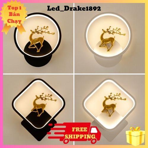 Đèn ngủ treo tường DRAKE T0612 đèn trang trí phòng hình hươu 12w
