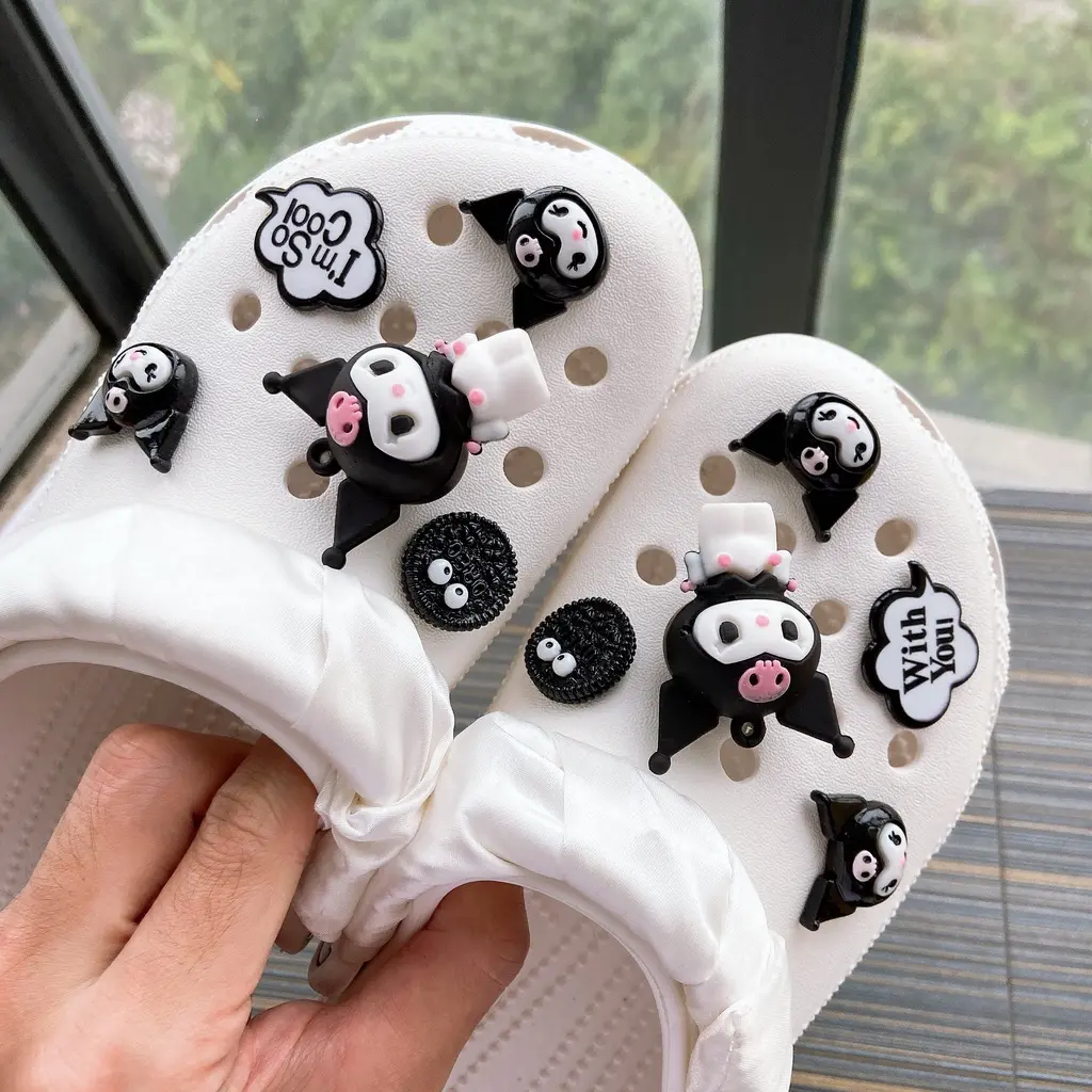 10pcs Kuruomi Croc Jibitz Shoes Charm | Jibitz Croc Shoes Decorative Charmcrocs button croc accessories croc charm