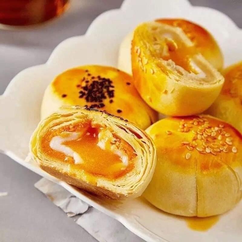 1kg Bánh Trứng Chảy Ngàn Lớp, Bánh Đài Loan, Bánh Trứng Muối Nhân Tan Chảy Cake Food Thức Ăn