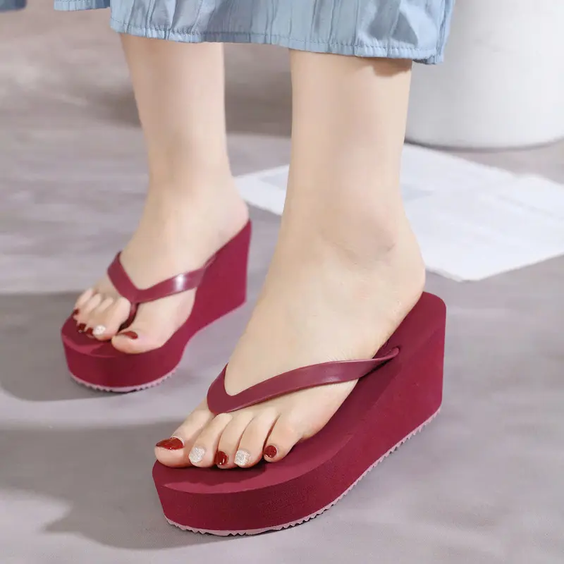 DÉP KẸP XỎ NGÓN QUAI TRƠN ĐẾ XỐP MỊN CAO CẤP MŨI TRÒN ĐẾ CAM 7CM 0