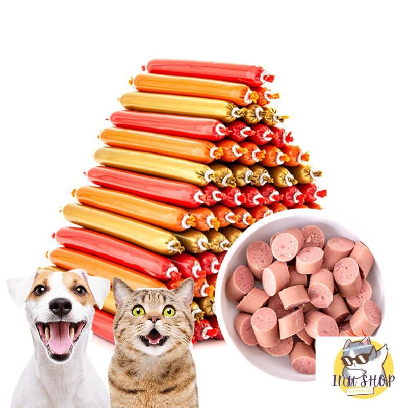 Product Introduction of Combo 15-30 thanh xúc xích cho chó mèo trọng lượng 15gr, đồ ăn cho chó mèo giàu dinh dưỡng và tiện lợi. 33