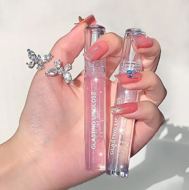 Son bóng không màu dành cho nữ, hoàn thiện lớp make up Women Cosmetic Trang Điểm Mỹ Phẩm