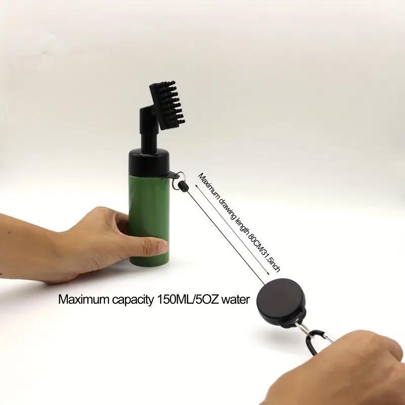 Golf Cleaning Tool Set, 1 Set Golf Brush & Water Spray Brush & Pull Rope Buckle Kettle & Brush, Golf Club Head Cleaning Tool 2