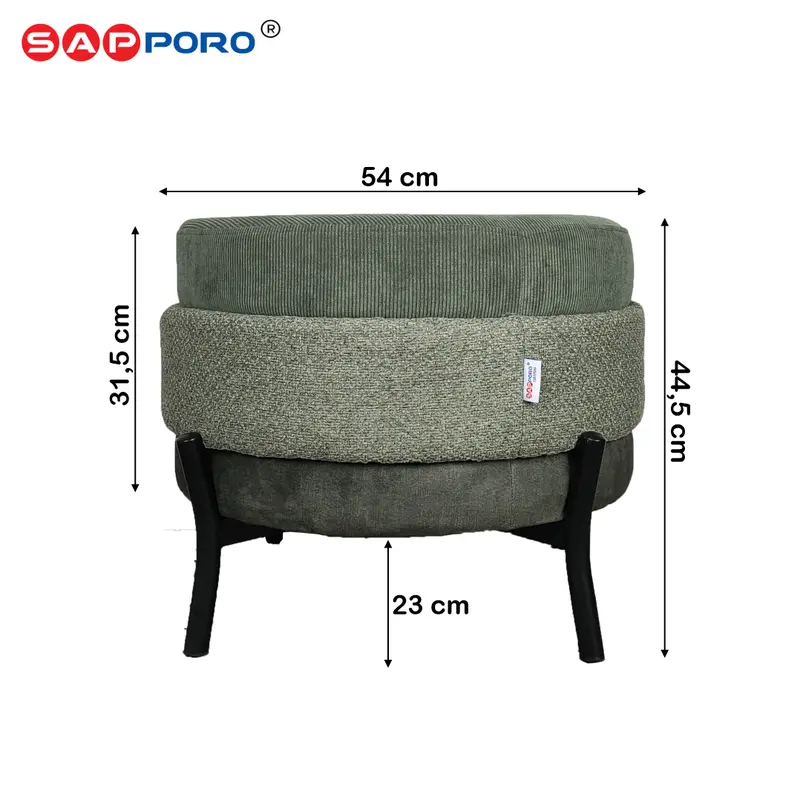 SAPPORO VIRGINIA - Kursi Stool | Stool Bulat | Kursi Minimalis 2