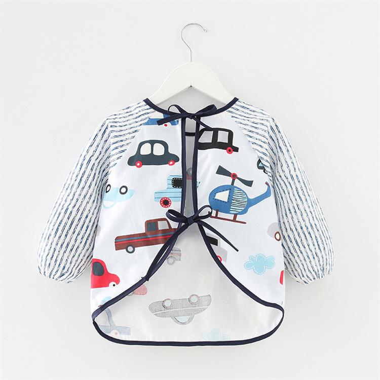 Product Introduction of Newborn Baby Bibs Blouse Waterproof Long-sleeved Reverse Dressing Infant Eating Clothes Apron Bib Protective Clothing 15