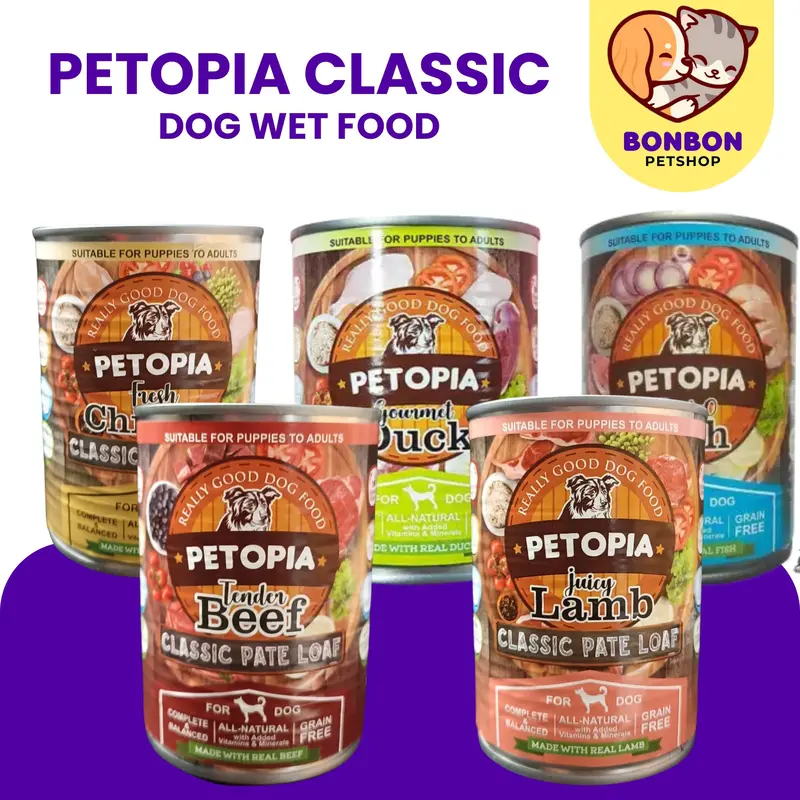 Petopia Kaleng Wet Dog Food Can Makanan Basah Anjing Petopia Puppy Premium Cuts 415 gr Petopia Lamb Chicken Beef 380gr 0