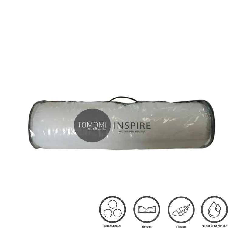 TOMOMI - BOLSTER MICROFIL WHITE 22 X 85 Bantal adem Pillows & Bed Wedges