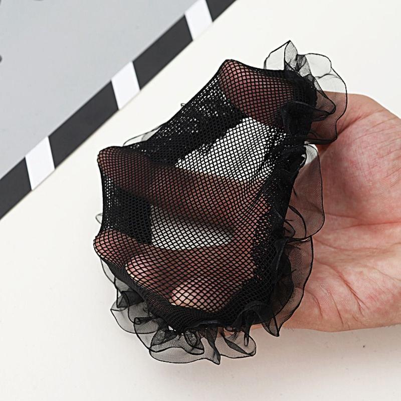 Product Introduction of Accessories Adjustable Ballet Hair Net Drawstring Style Fashion Headwear Elastic Hair Net Elegant Hair Styling Girl Bun Cover Snood Women 9