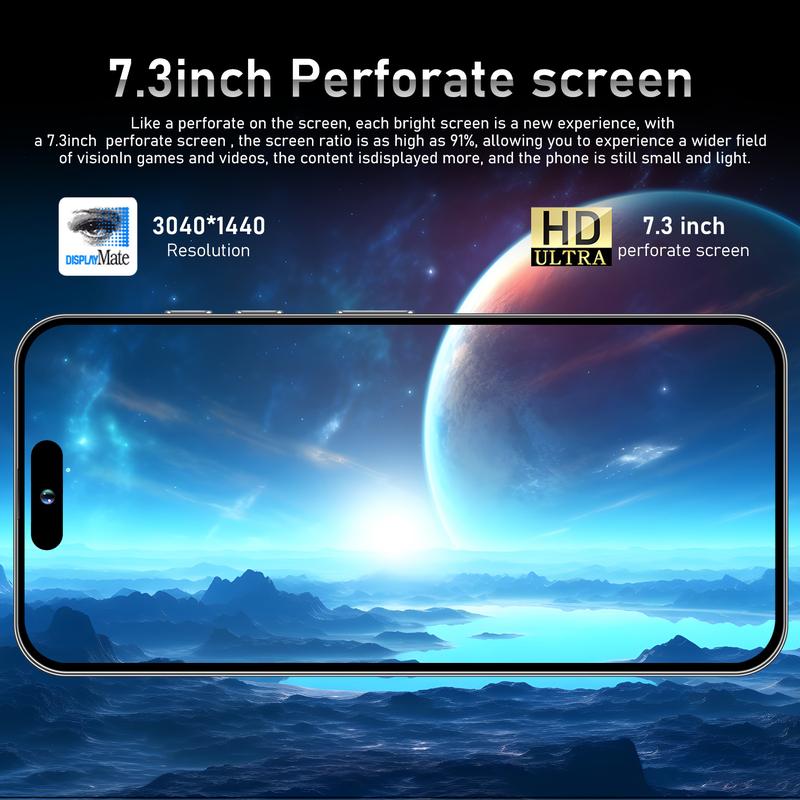 Điện Thoại Di Động, T26 Mobile, Bán Chạy Nhất, i16 Pro Max, Điện Thoại Di Động Xuyên Biên Giới, Bộ Nhớ 16 + 1TB, Hệ Điều Hành Đảo Động, Android 8.1, Điện Thoại Thông Minh Quốc Tế Thương 7