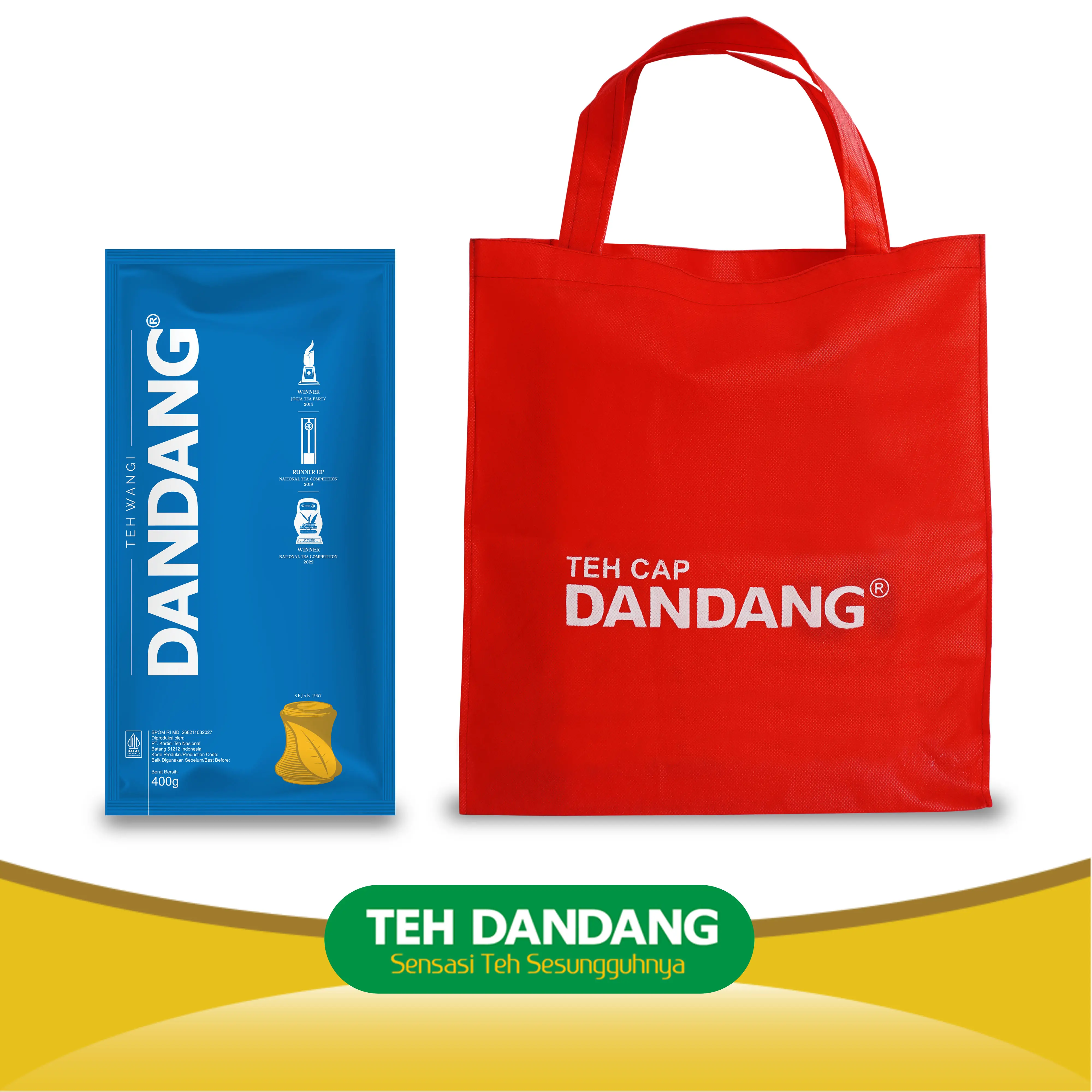 Teh Dandang Biru 400gr - Teh Tubruk - Kemasan 400gr