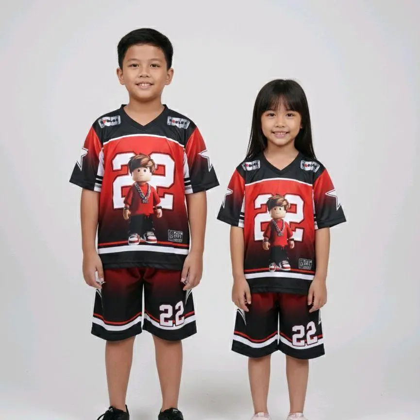 Stelan Anak Jersey Unisex Oversize Roblox 33 Terbaru (Bisa Castom Nama) One Set Free Name Setelan Outdoor Sport Dryfit Stelan Anak Jersey Unisex Oversize Roblox 33 Terbaru (Bisa Castom Nama) One Set Free Name Setelan Outdoor Sport Dryfit