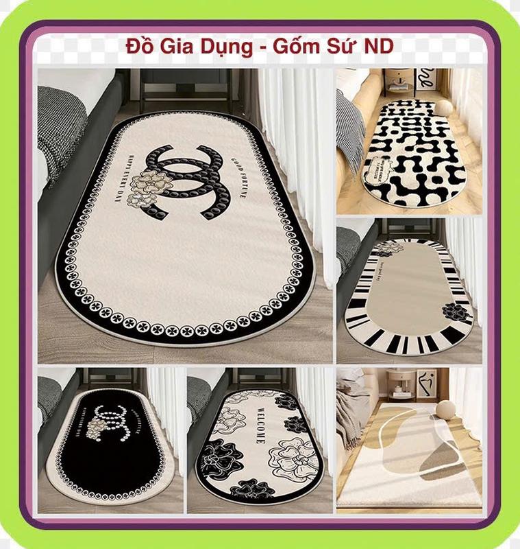 Thảm chân giường lông cừu chuẩn loại 1, thảm decor phòng ngủ , phòng khách, kích thước 50x120cm