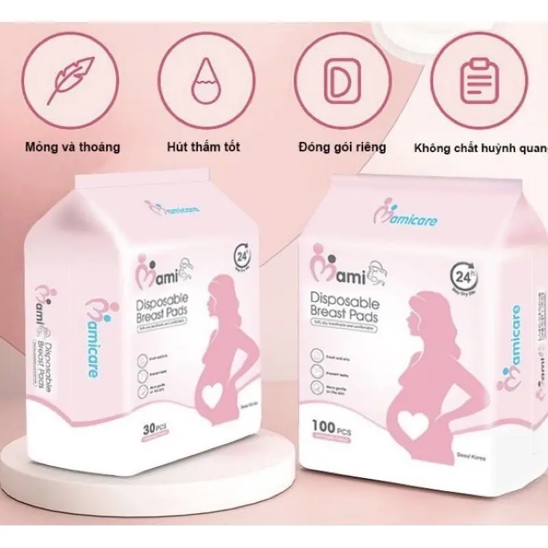Miếng lót thấm sữa Mami Care loại 30 miếng và 100 miếng 0