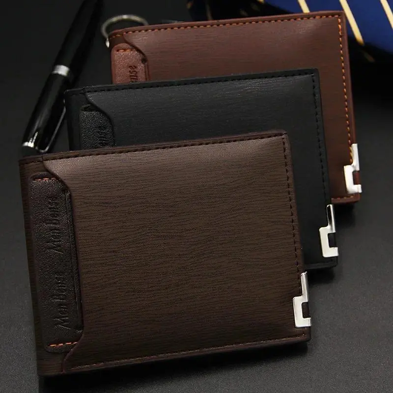 1 Pcs New Men's Leather Bifold Slim Fashion Credit Luxury Business Wallet