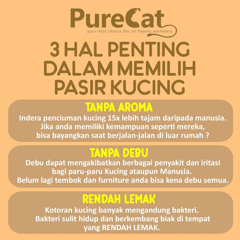 [BELI 5 GRATIS 1] PURECAT Pasir Kucing Cereal Original Tofu Cat Litter Tanpa Aroma 3