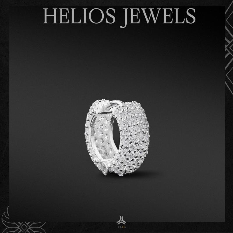 Khuyên Tai Bạc S925 Love of Heart 8mm Helios Silver Original KTB197