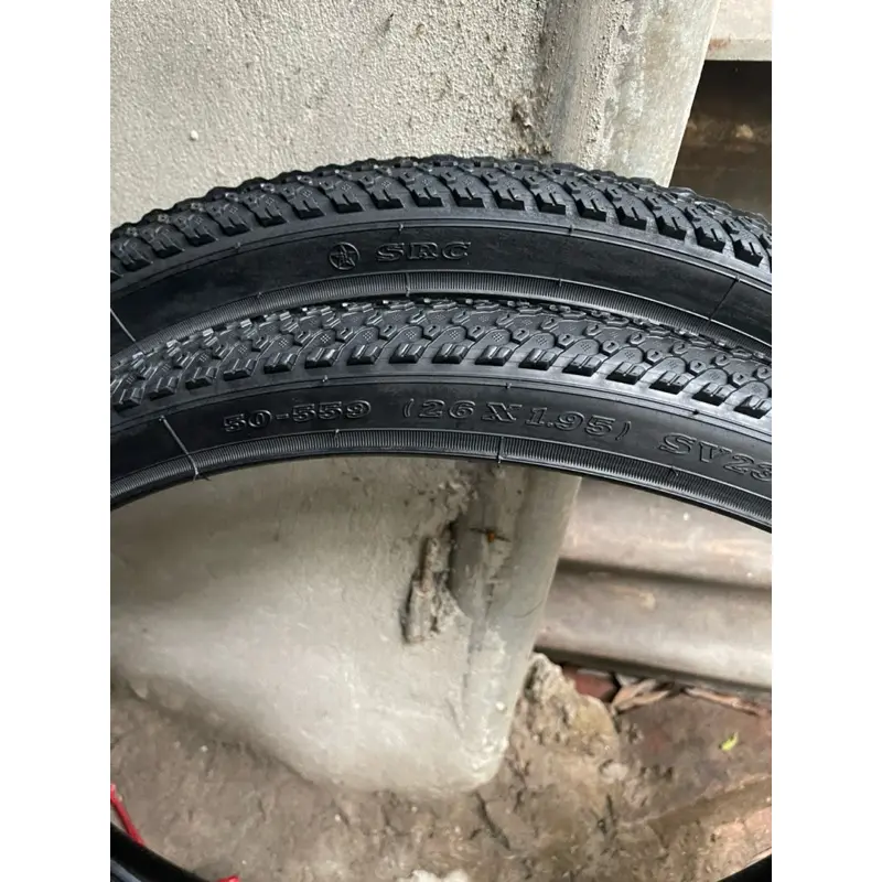 Lốp Vỏ săn ruột xe đạp địa hình cỡ 26x1.95 và 24x1.95 chính hãng SRC cao su Sao Vàng 5