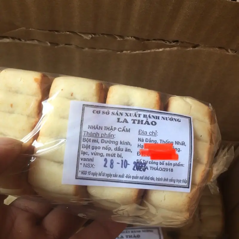 Combo 20 cái Bánh nướng Hạ Lang - Cao Bằng ( 4 túi  ) nhân thập cẩm và nhân đậu xanh. Cake Ăn Vặt Food   Tết Xmas cookie 8
