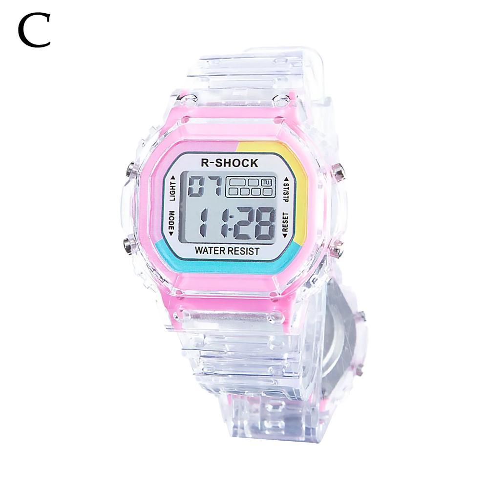 【TERSEDIA & COD】ins Fashion Electronic Sports Watch for Men and Women Students Square Led Watch W1J6