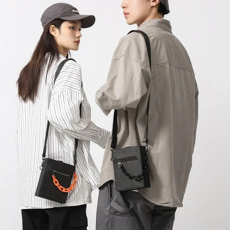 Túi Messenger, Phong Cách Độc Đáo Cho Bé Trai, Túi Xách, Thương Hiệu Thời Trang Nam Cao Cấp, Đựng Điện Thoại Di Động, Đeo Vai, Túi Hộp Vuông Nhỏ 4