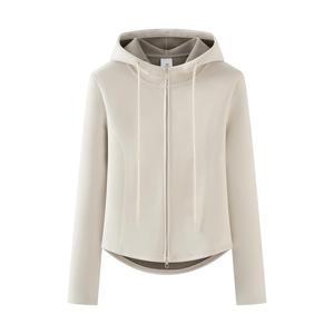 2025ダブルジッパー付きクロップドパーカー|韓国ファッションストリートウェア|秋冬用レディーススリムフィットジャケット665