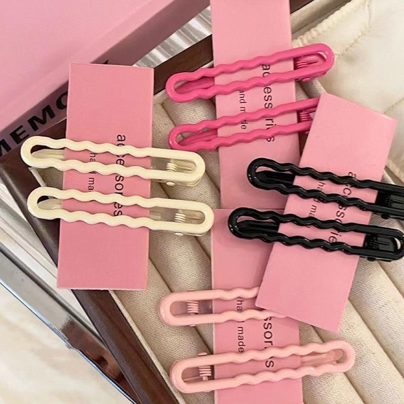 Kẹp tóc kim loại kẹp mỏ vịt màu sắc size 6cm