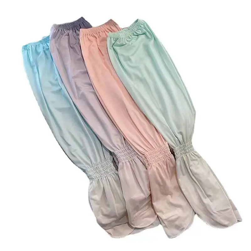 Warna Gradien Tabir Surya Lengan Tangan Sutra Es Mengemudi Longgar Ukuran Besar Mode Perlindungan UV Olahraga 5