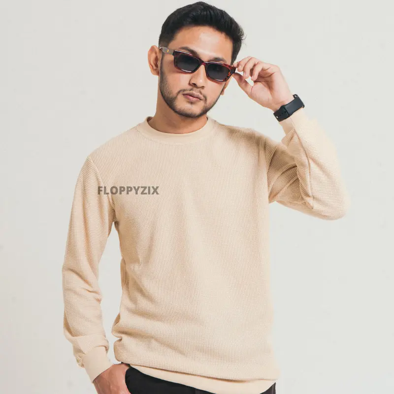 CREWNECK WAFFLE PRIA / CWENECK BASIC POLOS / SWEATER WAFFLE / JAKET PRIA WAFFLE 2