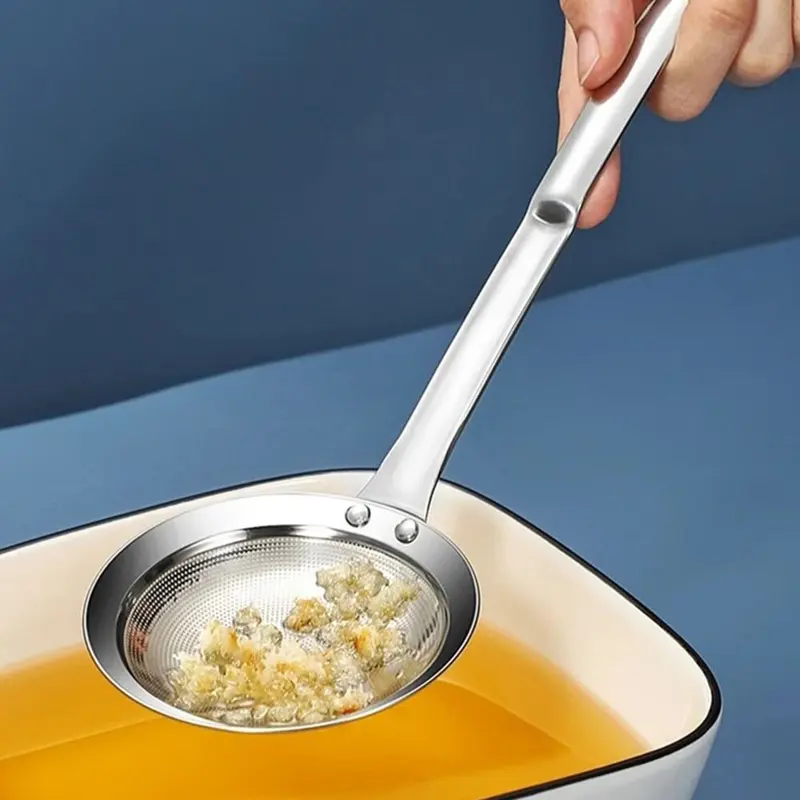 Thìa Lọc Mỡ, Bằng Thép Không Gỉ 304, Lưới Mịn, Để Loại Bỏ Mỡ Và Bọt, Thích Hợp Cho Nồi Lẩu, Lọc Thực Phẩm Chiên, Lọc Lưới, Thìa Lọc Percolator, Dụng Cụ Tiện Ích Nhà Bếp, Dụng Cụ Hữu Ích 1
