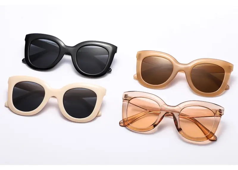 Product Introduction of 1/4set Vintage Women Cat Eye Sunglasses Luxury Brand Designer Trendy Sun Glasses Female Eyeglasses For Female Gafas De Sol UV400 11
