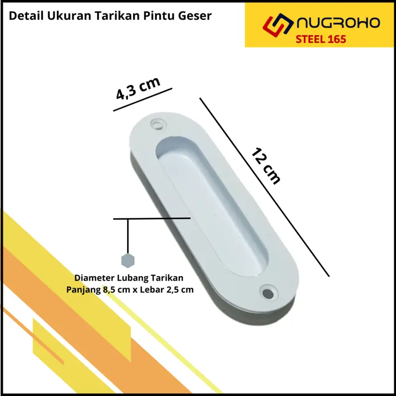 HANDLE TARIKAN PEGANGAN GAGANG PINTU SLIDING SLEDING GESER TANAM LEMARI LACI MINIMALIS 1
