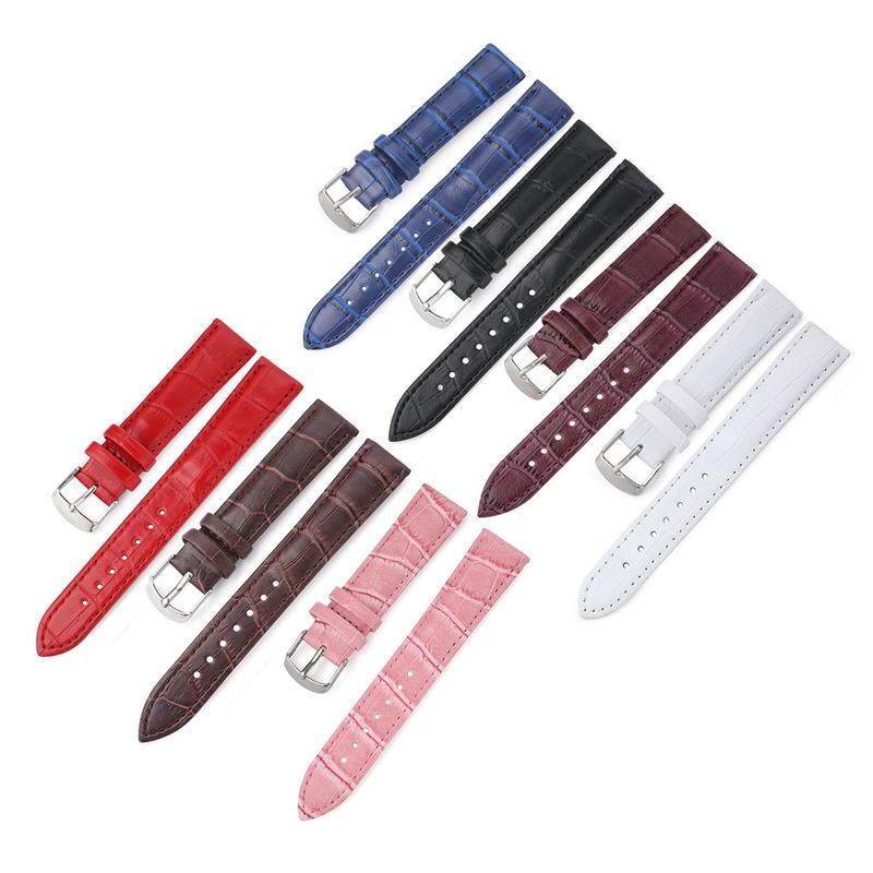 Dây da đồng hồ P26 dập vân cá sấu không thấm nước (Nhiều màu) size 12 14 16 18 20 22 24mm Phụ kiện đồng hồ